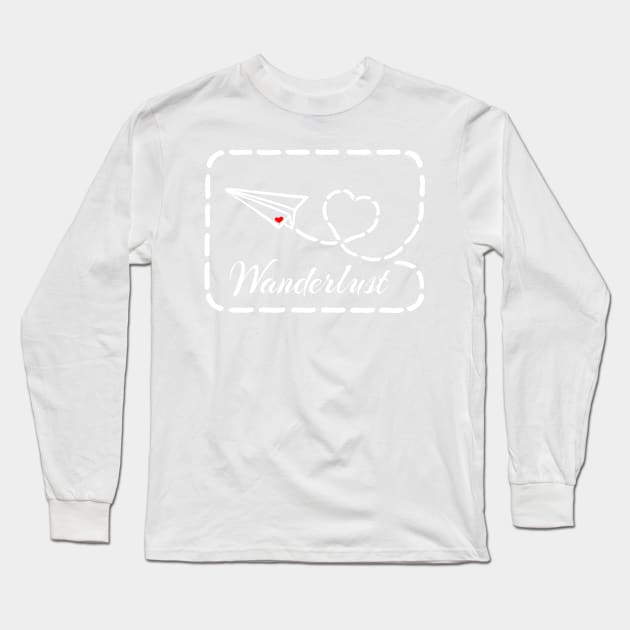 Wanderlust Long Sleeve T-Shirt by GR8DZINE